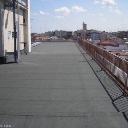 Impermeabilizzazione del terrazzo di copertura del palazzo di città